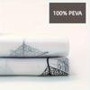 180X180Cm Waterproof  Peva Shower Curtain Leaf Pattern Bath Curtain With Hooks Home Bathroom Decor