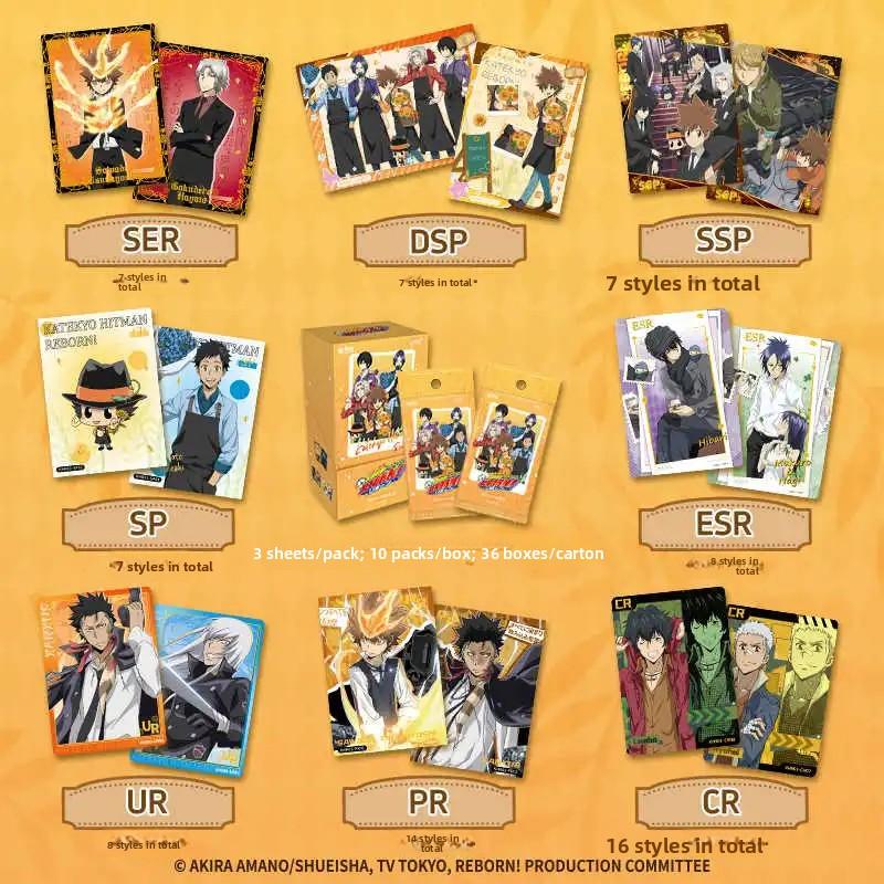 Оригинальная карта. Веселая карта Hitman Reborn с гравировкой времени. Коллекционные карточные игры, игрушки. Подарки на праздник, день рождения для мальчиков и девочек