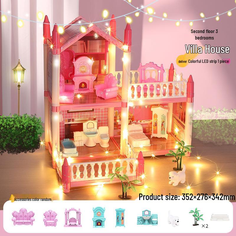 Игровой набор Кукольный домик Замок принцессы: Пазл Вилла для девочек