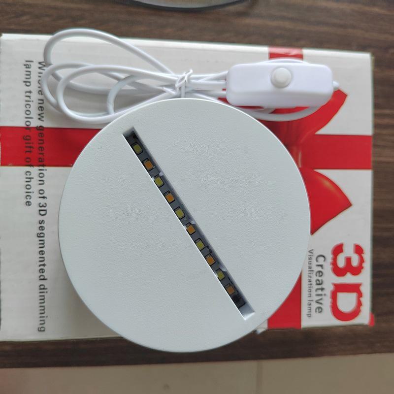 3D-светодиодный ночник: Креативный прикроватный светильник для защиты глаз в спальне, питание от USB, энергосберегающий, идеально подходит для общежитий и девочек.