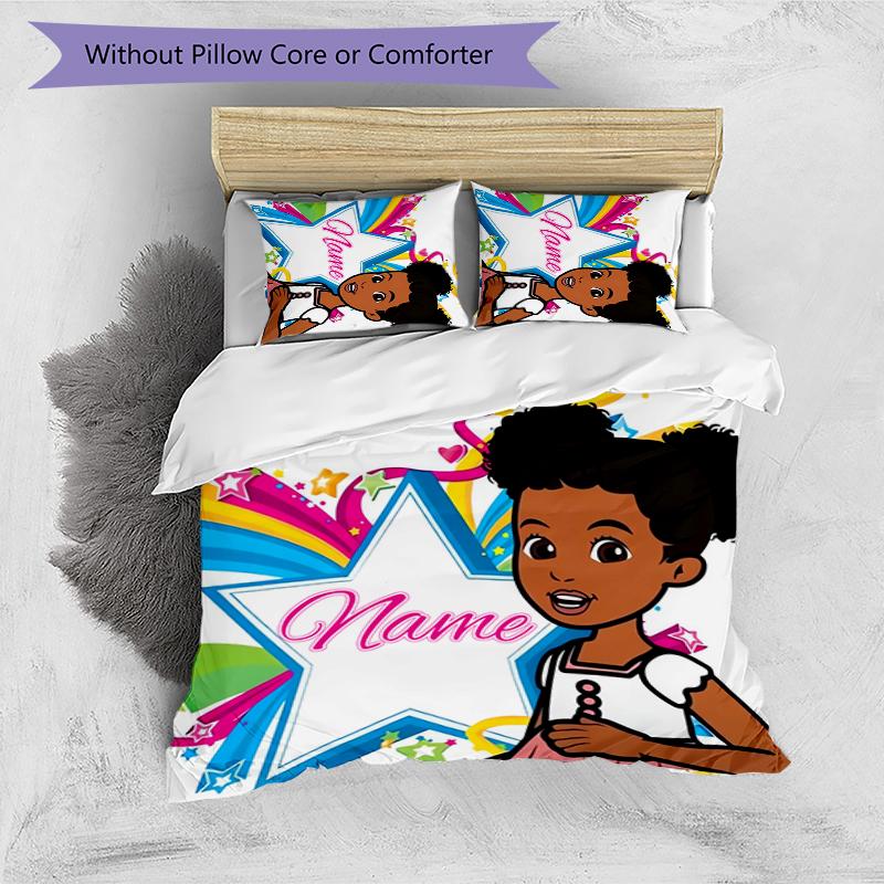 3pcs Custom Name Gracies Corner Bedding Set Duvet Cover Closure Includes 1 Duvet Cover & 2 Pillowcases for All Seasons Bedroom Decor