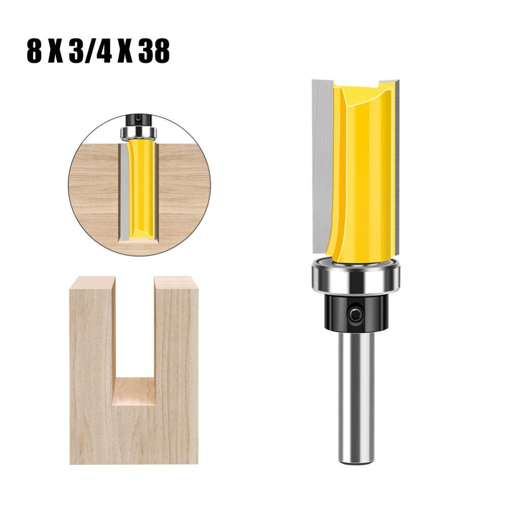 Обрезной шаблонный бит 8 мм Фреза Эффективность Прямоугольный фрезерный бит Фреза Машинная обработка