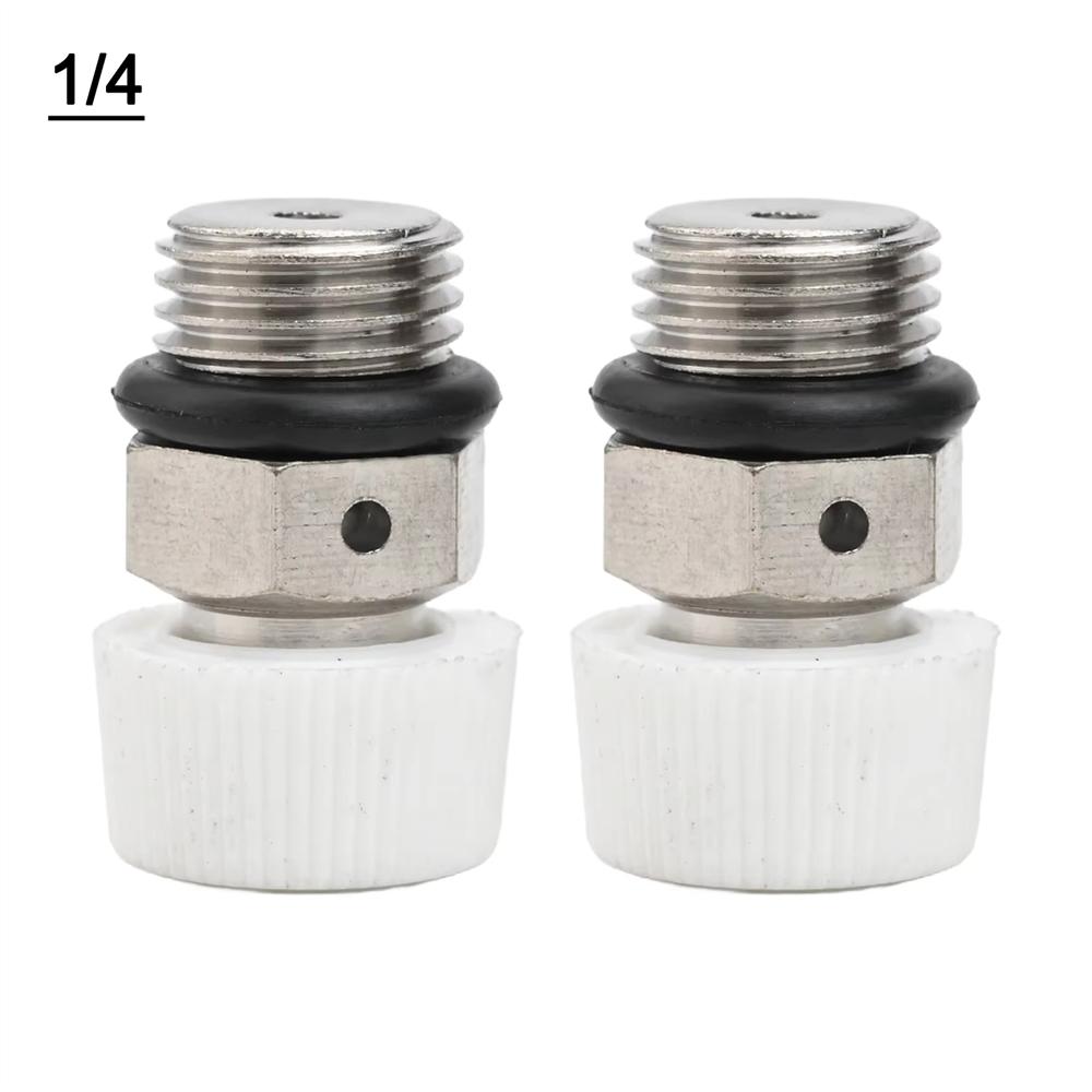 1/8 "1/4" 3/8 "1/2" 3/4 "heating Radiator Ventilation Male Thread Silver Plated Nickel air Plumbing Accessories