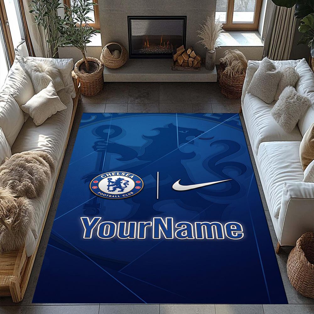 Chelsea Customize Your Name Carpet Perfect for Entryway Hallway Study room Dining Room Anti-slip Rug Anime Office Decor Gift for Festivals