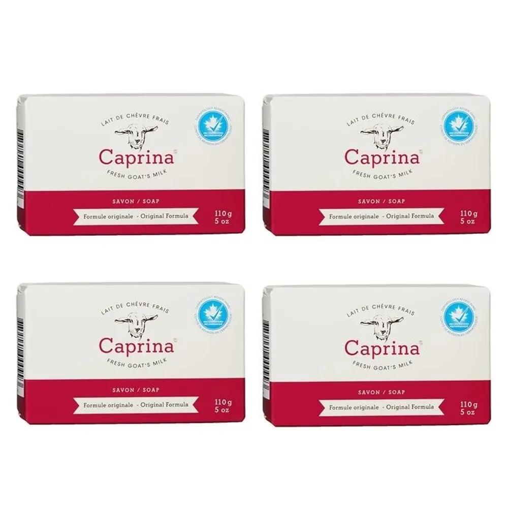 Мыло Caprina, мыло для лица, козье молоко, 4 козы
