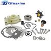 0391636 Outboard Water Pump Repair Kit W/ Thermostat Kit Fits for Evinrude Johnson 20 25 30 35 HP Motors 393630 0390344 18-3382