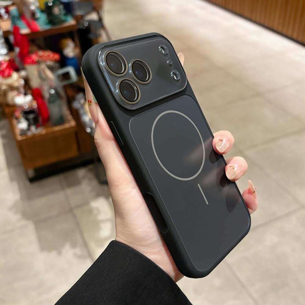 Матовый чехол для Magsafe с защитой камеры для iPhone 15 16 Pro Max 13 14 Мгновенно превращается в 17 Pro Max Чехол из жидкого силикона