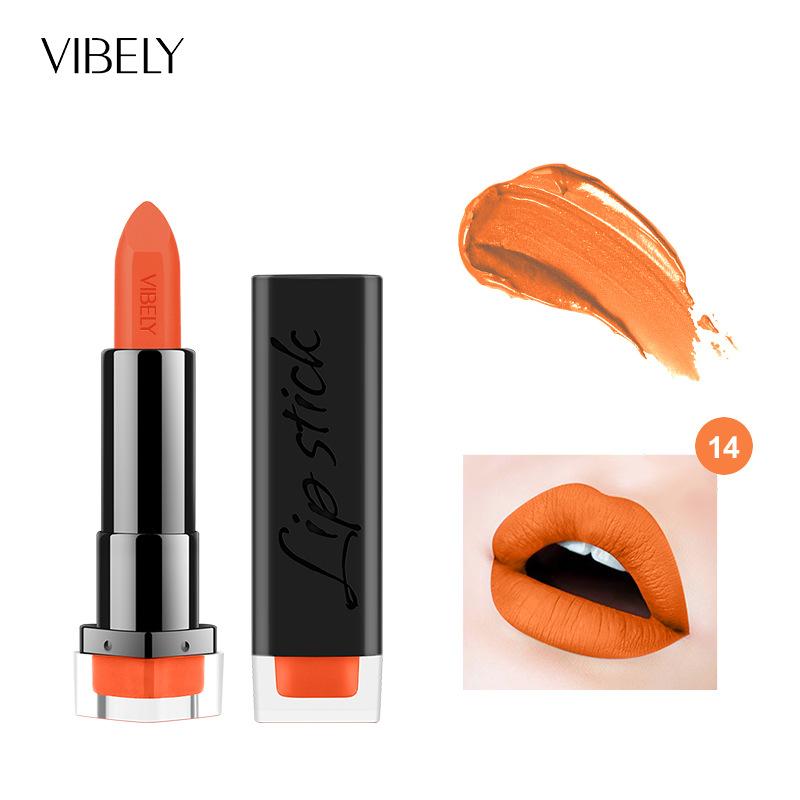Губная помада VIBELY с антипригарным покрытием Matte 29 Nude Earth Eating Lipstick Губная помада