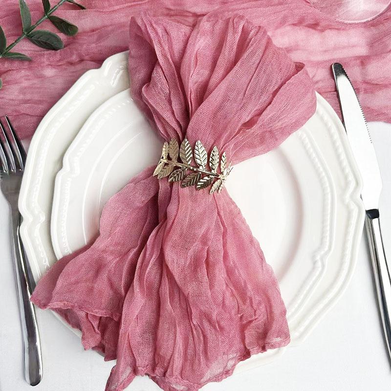 Салфетки 6 шт., мятые салфетки для ужина, мягкие хлопковые салфетки для стола, декоративные салфетки для свадеб, вечеринок, семьи, повседневного использования