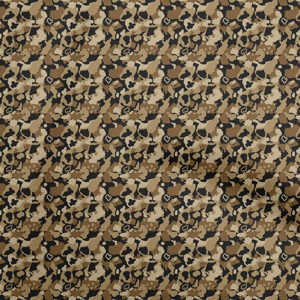 oneOone Cotton Flex Brown Fabric Abstract Dress Material Fabric Print Fabric By The Yard 40 Inch