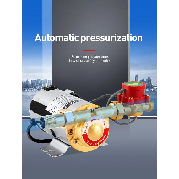 220V/110V Booster Pump Household Mute For Tap Water Pipeline With Automatic Flow Switch Solar Energy Hot And Cold Water Pump