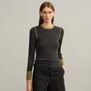 Women's Pure Wool German Style Striped Knit Pullover Sweater