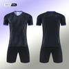 Mens Short Sleeve Soccer Training Jersey Set Football Uniform Kit Practice Match Breathable Sportswear