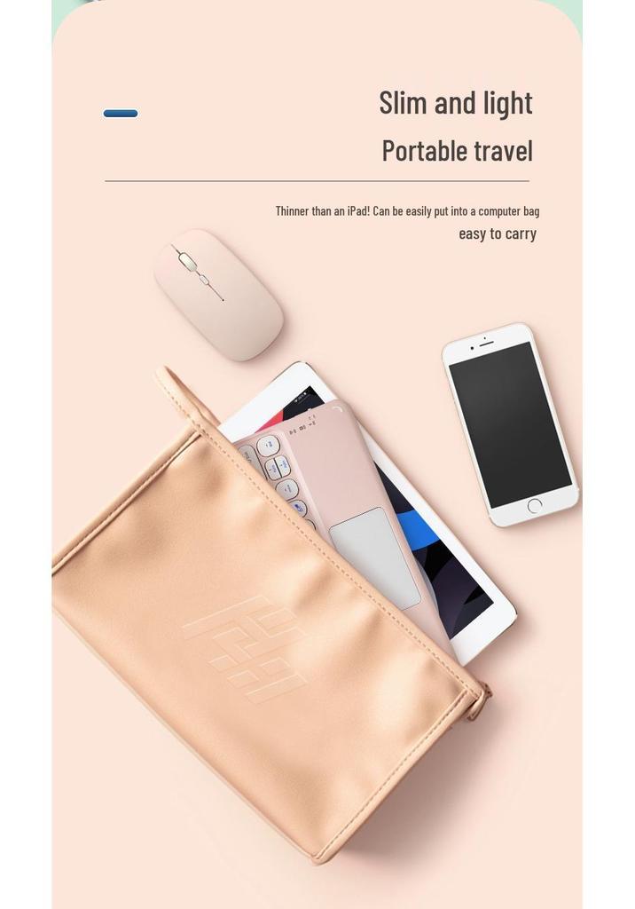 Touch Bluetooth Keyboard & Mouse Set for Huawei, iPads, and Tablets – Wireless Magic Round Cap