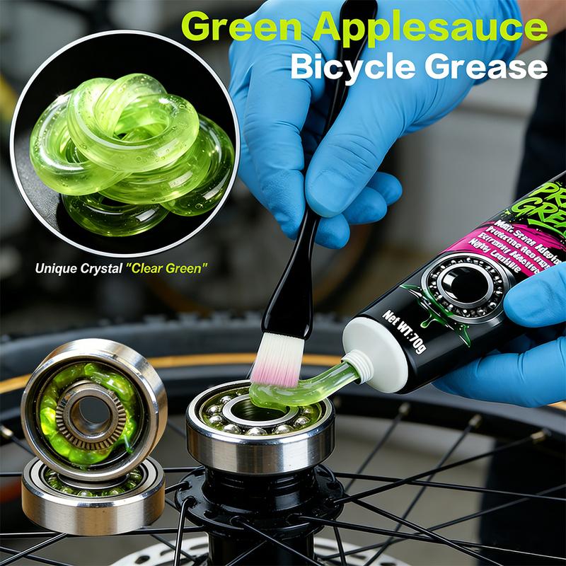 70g Bicycle Grease Green Applesause Bearing Grease Hub BB Lubricants Oil Lubricant Lube Lipid Elements For Bike Sram