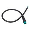 5 Pin Male E Bike Extension Cable 0.8 Feet IP65 Waterproof Portable Instrument Extension Cord for E