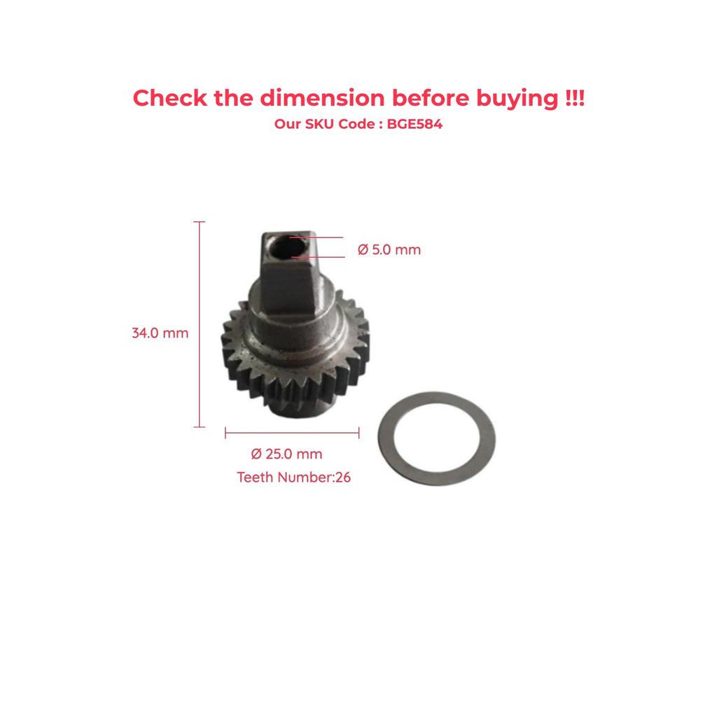 BROSS BGE584 TwinTop кабриолет люки/крылья ремонт двигателя Шестерня для Vauxhall Opel Astra 93188313, 93188314 количество зубов: 26