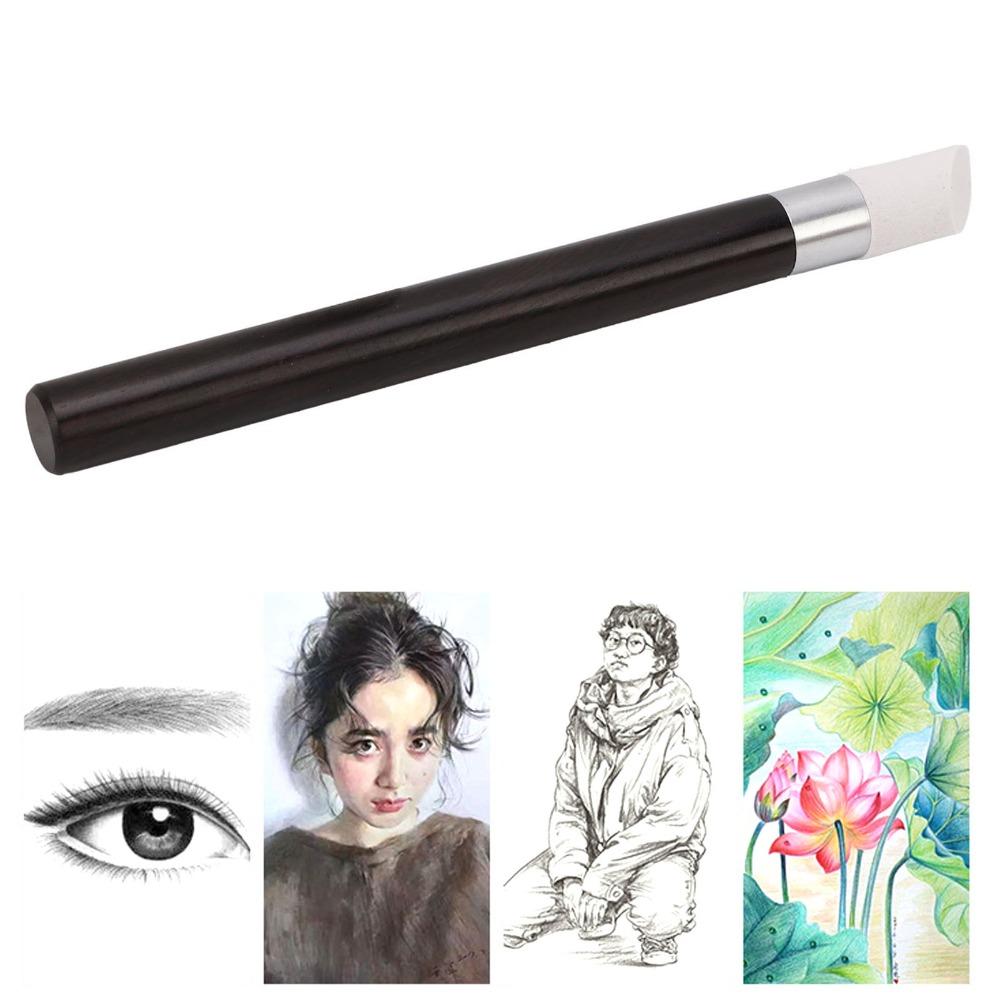 1set Replaceable Head Kneaded Eraser Blending Tool Moderate Friction Sketch Rubbing Pen For Drawing