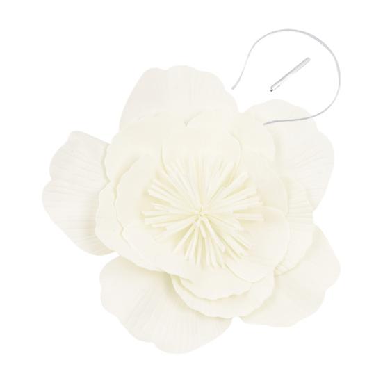 Большой Цветочный Декор Повязка на Голову Ободок Шляпка Фасинатор Головной Убор Свадебный Макияж Выпускной Фотография Головной Убор Аксессуары для Волос EMA