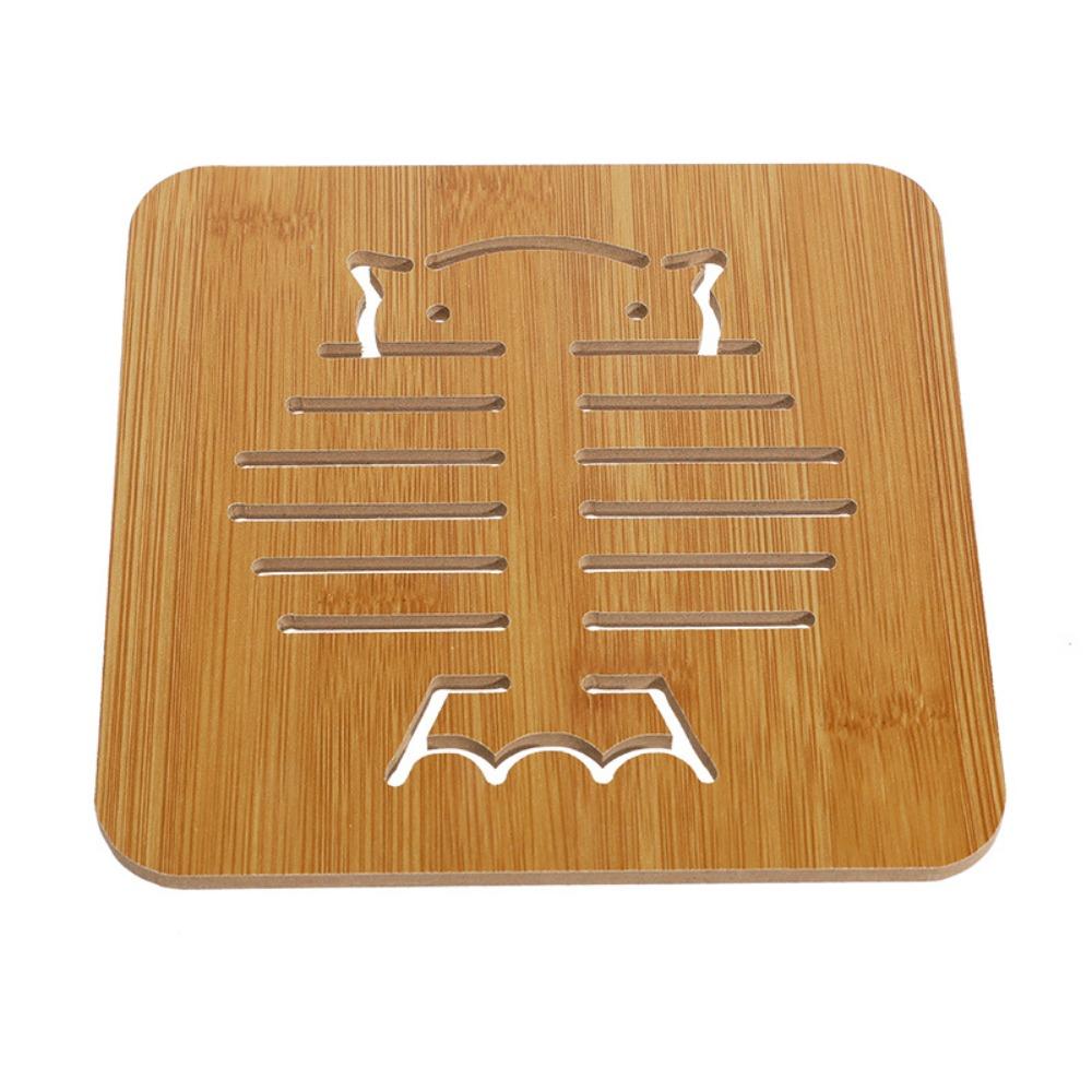 Креативная деревянная термоизолированная подставка, утолщенная нескользящая подставка для чашки, портативная многофункциональная настольная подставка, украшение для дома