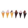 6pcs Dollhouse Ice Cream DIY Cute Simulated Miniature Ice Cream Dollhouse Party Food Decoration