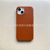 Применимо к чехлу для мобильного телефона с кожаным узором для iPhone 13 Pro Max, задняя крышка Apple 12 однотонная, защитный чехол 7 Plus