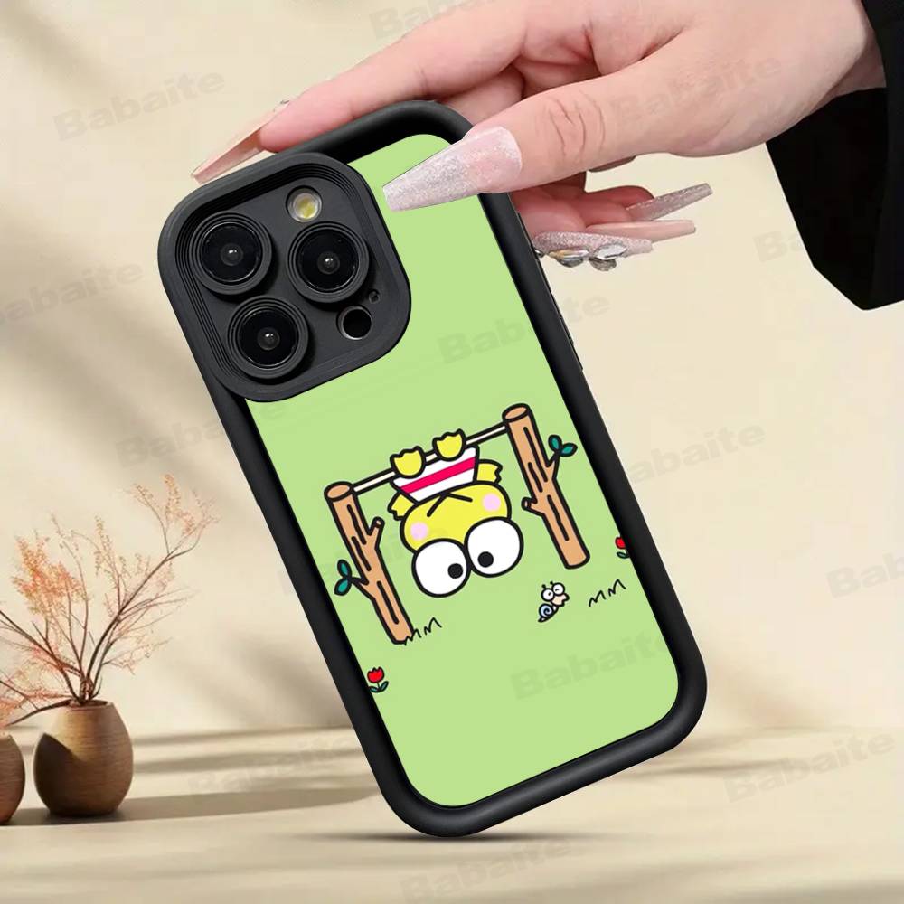 Милый Мультяшный Чехол для Телефона K-Keroppis Для IPhone 11 12 13 16 15 17 14 Pro Max Мягкий Силиконовый Чехол Funda