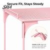 Metal Locker Storage Shelf 15Pcs/Set Pink Accessories for School Girls, with Shelf, Dry Erase Whiteboard, Girls Supplies Markers, Mirror, Pen Holder,