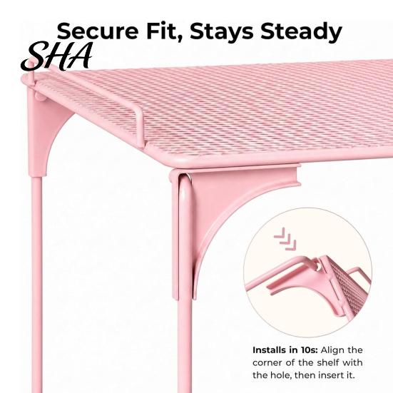 Metal Locker Storage Shelf 15Pcs/Set Pink Accessories for School Girls, with Shelf, Dry Erase Whiteboard, Girls Supplies Markers, Mirror, Pen Holder,