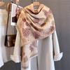 Luxury Winter Scarf Women Cashmere Warm Pashmina Brand Foulard Female Shawls Wraps Thick Soft Bufanda Poncho Scarves Stole