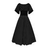 Women's Round Neck Dress Flare Sleeve Off Shoulder Medieval Vintage Dresses with Corset Patchwork Ball Gown
