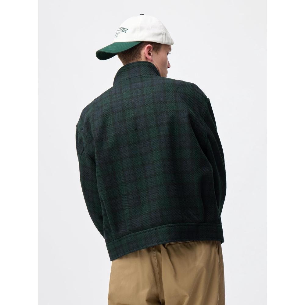 Uniqlo Gu Cozy Melton Stand Zip Up Jacket