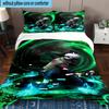 3PCS Ninja And Friends Collage 3pcs Bedding,Including 3PCS Duvet Cover And 2pcs Pillowcases Perfect for Christmas,Ideal for Bedroom, Dormitory