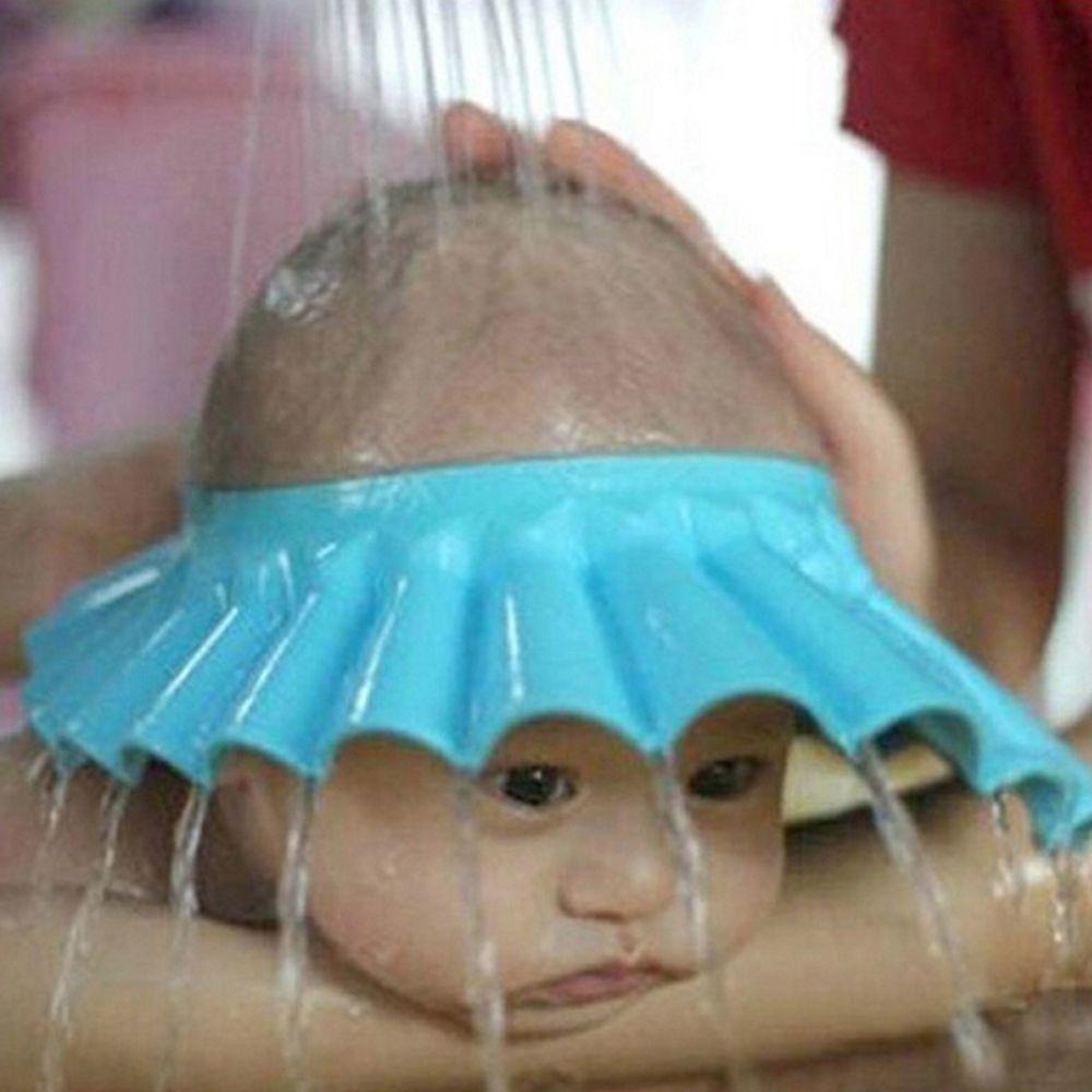 New Kids Shampoo Baby Shower Cap Hat Bathing Wash Hair Shield