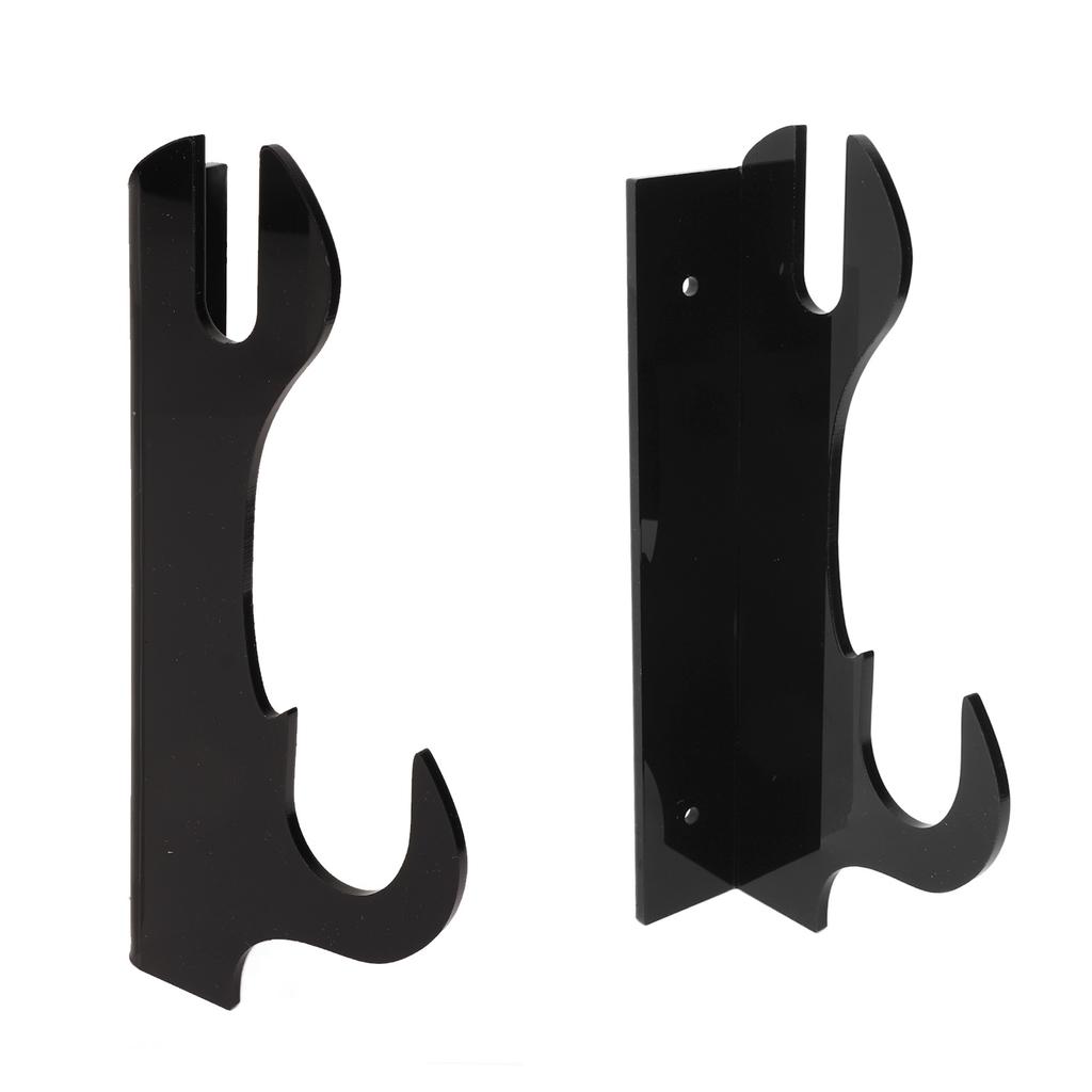 2 Pcs Samurai Knife Holder Wall Mounted Samurai Sword Holder Sword Wall Display Rack Black