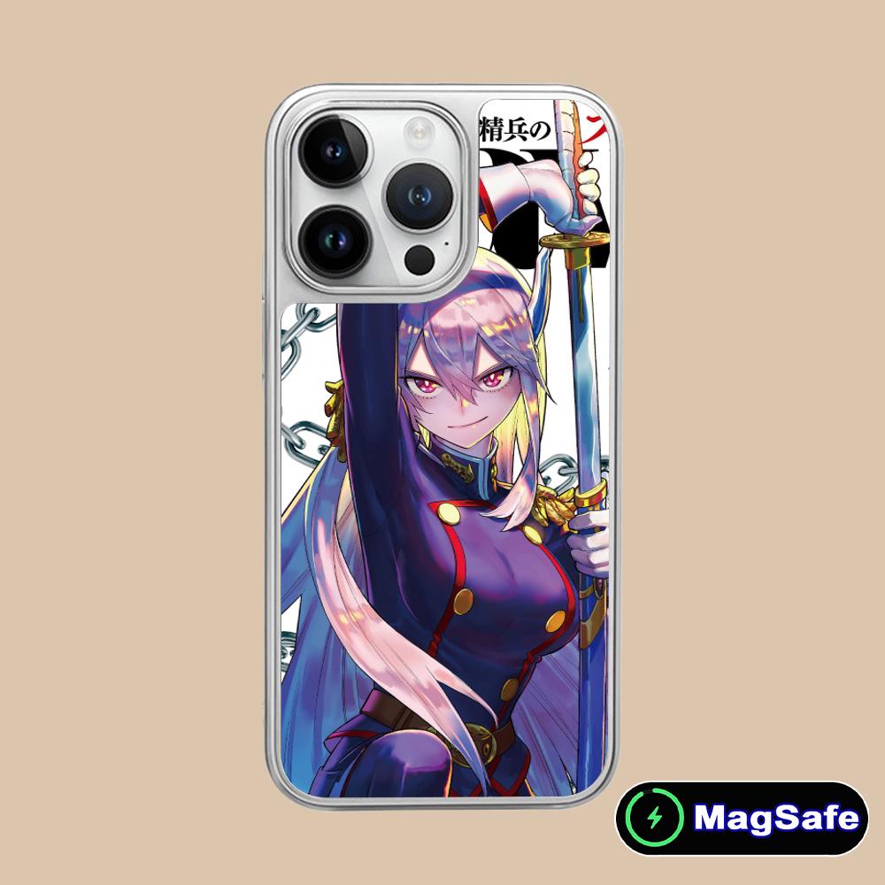 Чехол для телефона Mato seihei no slave Uzen Kyouka для iPhone 17 16 15 14 13 12 11 Air Pro Max Plus Magsafe Серебряное покрытие