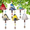 Cute Wind Bell Hanging Ornaments Bird Bell Chimes Bird Bell Wind Chimes for Wall Window Door Housewarming Gift