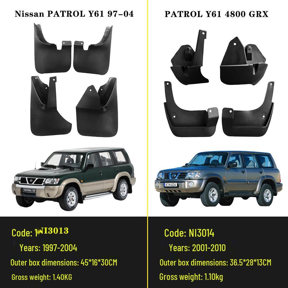 Mudguard for Nissan Patrol/Paladin Y61 Y62 Y63 Models (1997-2026) Car Accessories
