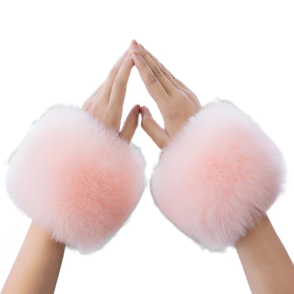 Мягкие пушистые нарукавники для модных женщин и модной молодежи, разноцветные пушистые манжеты в стиле Y2K