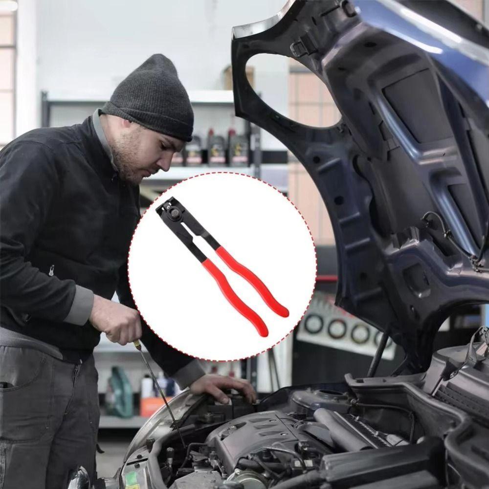 2Pcs Hand Installer CV Joint Boot Clamp Pliers with Cutter Vacuum Hose Clamping Plier  Car Repairs