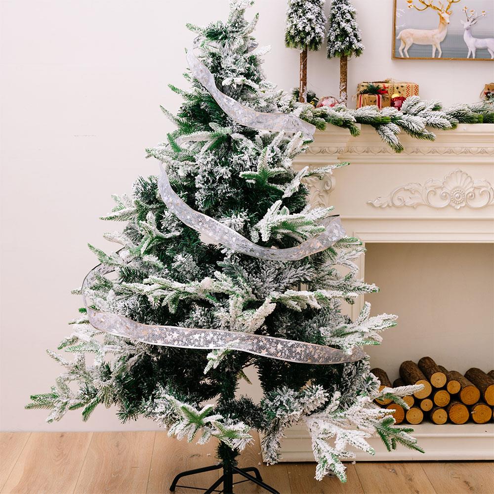 Christmas Decoration LED Ribbon Fairy Lights Christmas Tree Ornaments DIY Bows Light String Party Scene Atmosphere Decor