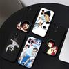 Чехол для телефона с анимацией Капитан Цубаса Для IPhone 17 Air 16 15 14 13 Pro Max 11 12 Черный силиконовый чехол