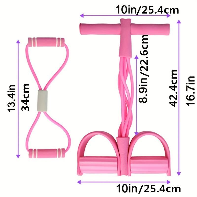 Шеститрубный эспандер для пресса и скручиваний для йоги с педалью для ног
