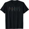 Paris France Quietly Colorful Fashion Graphic T-Shirt