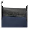 Longchamp Le Pliage Energy 17 Застежка на кнопку-молнию Короткие ручки Холст с кожаной отделкой Мини-сумка-тоут через плечо Женские сумки Синий 1500HSR006