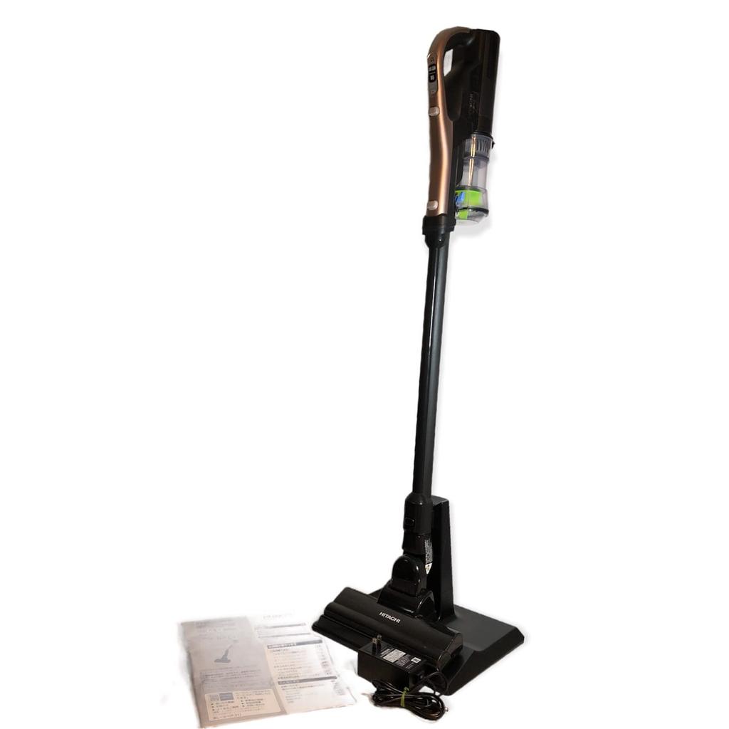 Hitachi Vacuum Cleaner Cordless Stick Cleaner Made In Japan Lightweight Strong Power N Champagne Gold 1.4kg Self-propelled PV-BFL1