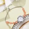 Fashion Pearls Bracelet Strap Wristwatch Elegant Small Dial Quartz Watch Daily Accessory For Ladies Reloj Mujer Without Box