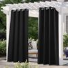 2PC Curtains Home Modern Simple Solid Color Blackout Cloth Outdoor Waterproof Sunscreen Anti UV
