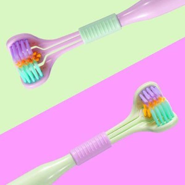 Health Cleaner Three Sided Soft Hair Tooth Toothbrush Ultra Fine Soft Bristle Adult Toothbrush Oral Care Safety Teeth Brush Oral