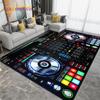 Коврик с узором на музыкальном экране DJ, коврик для гостиной, спальни, дивана, кухни, ванной комнаты, прихожей, нескользящий напольный коврик